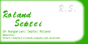 roland septei business card